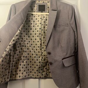 The Limited Women's Houndstooth Blazer - Black and White